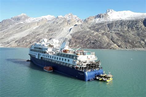 Fishery vessel will try to pull free cruise ship with 206 people on board in Greenland